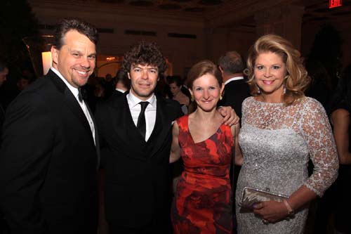 Clay Brakeley, OSL Principal Conductor Pablo Heras-Casado, OSL President & Executive Director Katy Clark, and mezzo-soprano Susan Graham