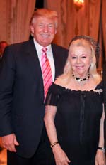 Donald Trump, Arlette Gordon.  Photo courtesy of Food For The Poor