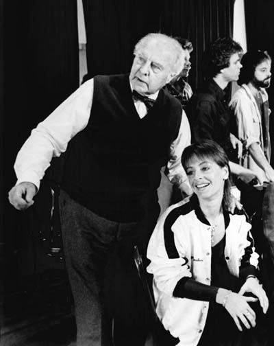 Patti and John Houseman in rehearsal  Photo by Martha Swope