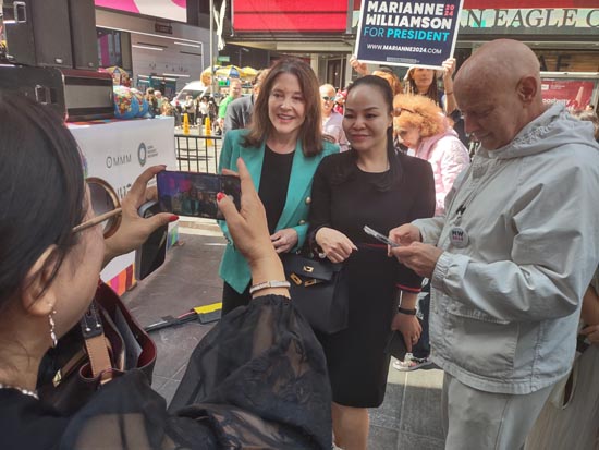 Marianne Williamson, a long time supporter of  Peace Day