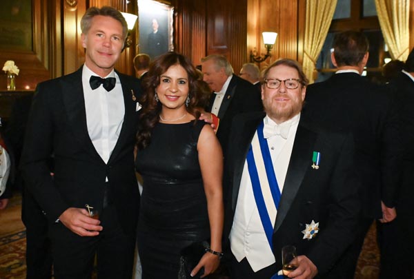 HRH Prince Emanuele Filiberto di Savoia, Smitha Ramchandani, John Laurent Gelati