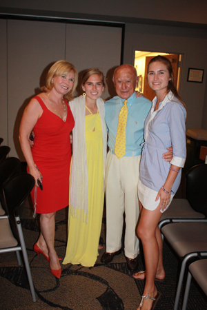 Sharon Bush, Ashley Bush, George Semerjian and Lauren Bush