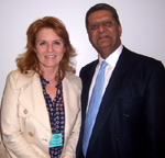 Ms. Sarah Ferguson, Duchess of York and Amir Dossal,