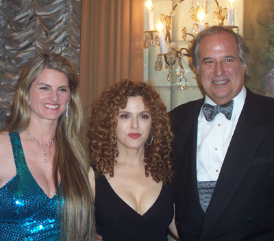 Bonnie Comley, Bernadette Peters and Stewart Lane