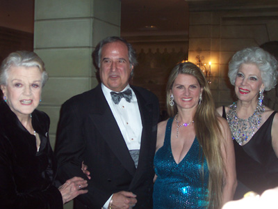 Honoree, Angela Lansbury, Broadway Producer, Stewart Lane, Drama League Gala Chair, Bonnie Comley and