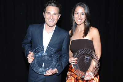 2010 Man & Woman of the Year, Joey Fago & Valerie Fiordilino