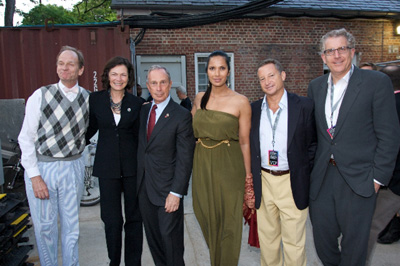 Livingston Taylor, Diana Taylor, Mayor Michael Bloomberg, Padma Lakshmi, David Barse and David Moore