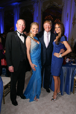 Caron CEO Doug Tieman, Caron Renaissance Gala Chairwoman Petra Levin with Donald Trump, Caron Renaissance Gala Honorary Chairman and Melania Trump