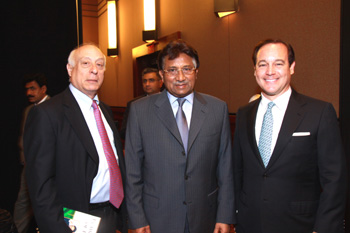 James Harpel, President Pervez Musharraf and Wally Turner