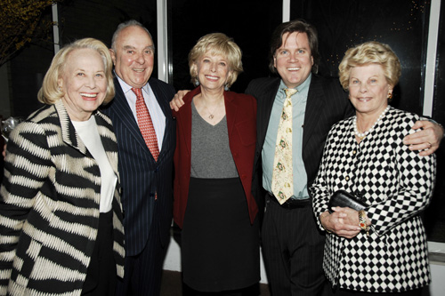 Liz Smith, Joseph Califano, Lesley Stahl, Steve Millington and Hilary Califano