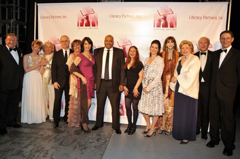 Literacy Partners, Evening of Readings Gala, Robert Bradford, Jackie Weld-Drake, Liz Smith,  Mark Jackson,  Susan McLean, Sara Gruen, Princeton Hall,  Sylvia Velazquez, Sara Gruen,Norris Church Mailer, Barbara Taylor Bradford OBE, Peter Brown, David Finkel