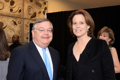 TFANA Board member Bill Lloyd and Guest Sigourney Weaver