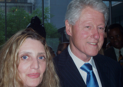 President Clinton and Joyce Brooks