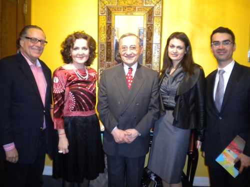 Errol Rappaport, Aghi Balta, Consul General of Greece, Jose Augusto Tenorio, Consul General of Peru, Koula Sophianou, Consul General of Cyprus, Evangelos Kyrikoulos, Deputy Consul General of Greece