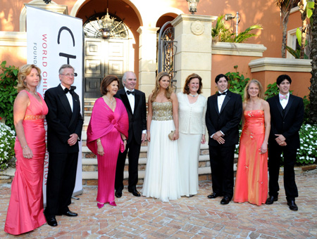 Mr. & Mrs. Jonas Hafstrom (Ambassador of Sweden), Queen Silvia, Per Loof, Princess Madeleine, Asa Loof, John Loof, Charlotte Brandin and Carl Loof.  Photo by:  South Moon Photography