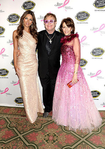 Elizabeth Hurley, Sir Elton John & Evelyn Lauder