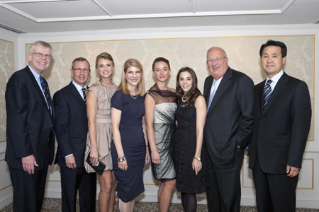 Dr. Gerald Loughlin, Scott Patti, Allison Aston, Dr. Laura Forese, Vaughn Dorrian, Marcie Pantzer, David Komansky, Simon Yon.  Photo by: Janet Charles