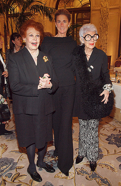 Arlene Dahl, Somers Farkas, Iris Apfel