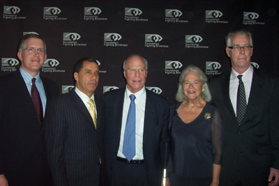 William T. Schmidt, Chief Executive Officer, Foundation Fighting Blindness, Former Governor of New York David Paterson, Gordon Gund, Lulie Gund and Jim Minnow