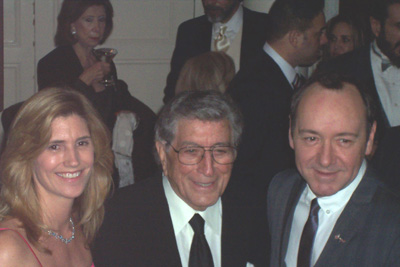 Susan Benedetto, Tony Bennett and Kevin Spacey