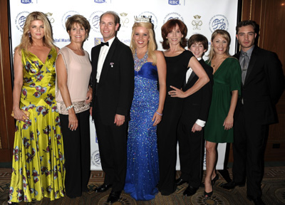 Kirstie Alley, Lucie Arnaz, HRH The Prince Edward, Miss America 2011 Teresa Scanlan, Marilu Henner, Jacob Clemente, Liz Pearce, and Ed Westwick