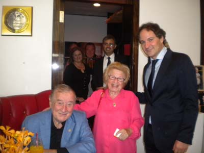 Sirio Maccioni, Dr. Ruth Westheimer and David Hryck