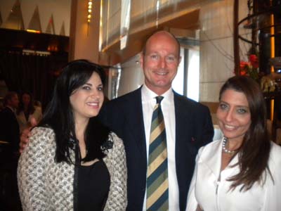 Embajadora Mary Elizabeth Flores Flake,  HRH Prince Dimitri of Yugoslavia and Muna Rihani Al-Nasser 