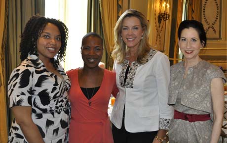 Diana Zollicoffer, Kenyetta Lethridge, Deborah Norville and 