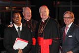 Amir Small; His Eminence, Timothy Michael Cardinal Dolan;  His Eminence, Edward Cardinal Egan; Peter T. Grauer Joe Vericker/PhotoBureau 