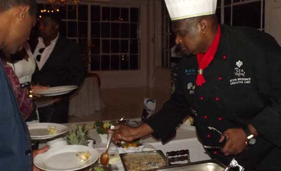 Chef Kevin Broderick of The Spa Retreat Hotel in Negril, Jamaica