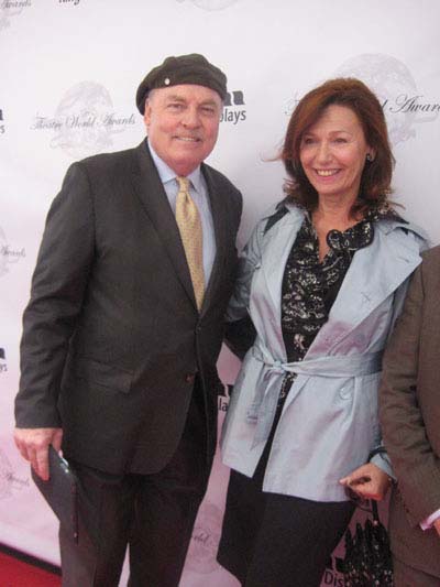 06-06-12 Presenter Stacy Keach and wife Malgosia at the 2012 Theatre World Awards at the Belasco Theatre. 111 West 44th St. Monday afternoon 06-05-12