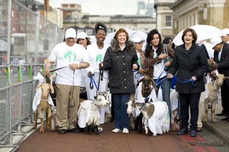 Lord Raj Loomba, Baroness Floella Benjamin, Cilla Black, Nancy Dell'Olio and Cheri Blair