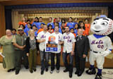  Patricia Perry- Principal of P.S. 12 , Cruz Quilan-City Harvest driver, Robyn Stein  Director, Partnerships at City Harvest, PS. 12 students, New York Mets players-Jonathon Niese, Mike Baxter, & Daniel Murphy, Council Member Jimmy Van Bramer, 