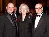 The Very Reverend Dr. James A. Kowalski, Dean of the Cathedral, event honorees Ellen and James Marcus