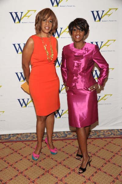 Gayle King and  Cheryl Wills