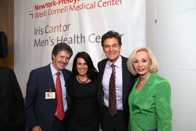 Dr. Robert Kelly, President of NewYork-Presbyterian Hospital, Lisa Oz, Dr. Mehmet Oz, Iris Cantor 