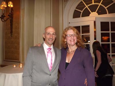 James Grosso and Alice Truax, President, Hartley House Board of Trustees