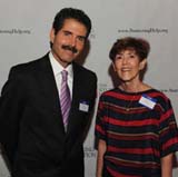 John Stossel, Fox News, and Jane Fraser, president of the Stuttering Foundation, on Tuesday, May 8, at the New York City gala celebrating National Stuttering Awareness Week