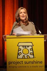 Meredith Vieira emcees at the Project Sunshine 