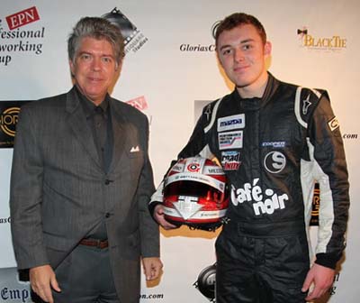 Celebrity Architect Stephen Valentine and Race Car Driver Luca Forgeois