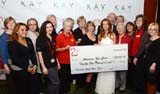 Jane Seymour with Red Cross Volunteers