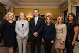 Dr. Mary Ann McLaughlin (Associate Professor of Medicine, Medical Director, Cardiac Health Program), Dr. Barbara Murphy (Acting Chair, Department of Medicine), Dr. Michael Brodman (Chair of Obstetrics, Gynecology, and Reproductive Science), event co-chairs Adrianne Silver, Dina Leader and Alison Axelrod. Photo by: Billy Farrell Agency 