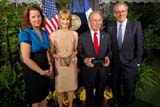 Alison Tocci, City Parks Foundation President, First Deputy Mayor Patricia E. Harris, Mayor Michael R. Bloomberg  andDavid Moore, City Parks Foundation Board Chairman