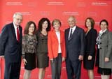 Dr. Herbert Pardes, Dr. Orli Etingin, Dr. Gail Saltz, Joan Weill,Sandy Weill, Dean Laurie Glimcher, Dr. Ana C. Krieger. Photo by: Janet Charles