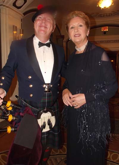 Former Irish President, Mary McAleese , al gonzales,the royal piper