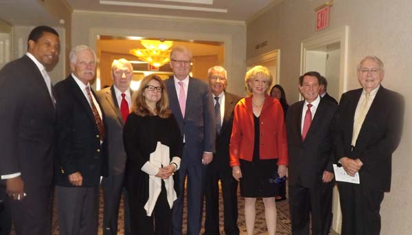 Sir Howard Stringer, Ted Turner, Norman Lear, George Beasley, Erica Farber, Robert MacNeil & Jim Lehrer, Andy Rooney, Don Cornelius and Dinah ShoreTony Cornelius, Ted Turner, Robert  McNeil, Sir Howard Stringer, Dick Arlett