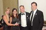 Arienne and Eric Bolling being honored for their work for the Jersey Animal Coalition of South Orange. They are being presented with the Ruth Perlmutter Founder's Award, by Chairs Robert and Shari Baerenbach. The Tuxes and Tails Soiree on October 13th, at The Grand Summit Hotel in Summit, New Jersey raised over $50,000 for the no kill shelter