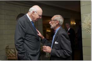 Paul A. Volcker, Chairman, CPIRF and Dr. Murray Goldstein, former Chair CPIRF Scientific Advisory Council.  Photo by:  Ann Billingsley