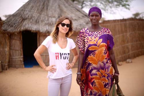 Olivia Wilde in Senegal. Photo courtesy of: RYOT News