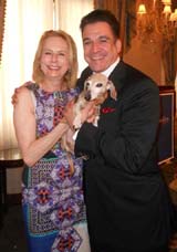 Honoree Patti Berman, Dr. Mark Masina and Patti's beloved pet .  Photo by:  Joyce Brooks